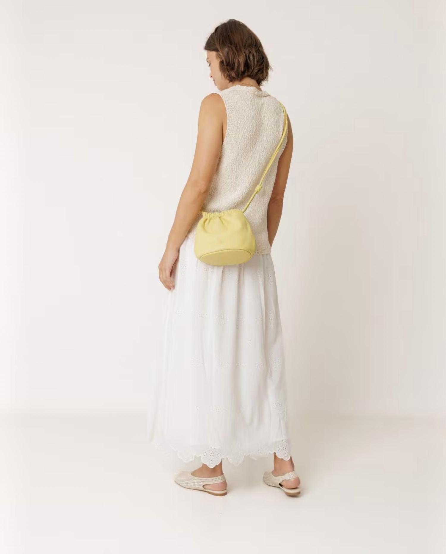 Indi & Cold - Flared Elastic Skirt With Embroideries