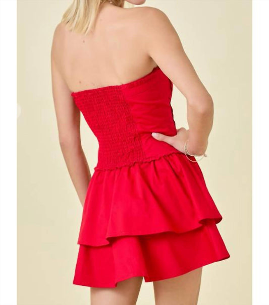 Day + Moon - Sweet Escape Strapless Mini Dress