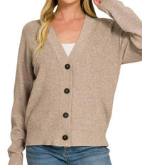 Zenana - Viscose Sweater Cardigan