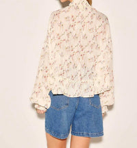 By Together - Airy Floral Ruffle Blouse