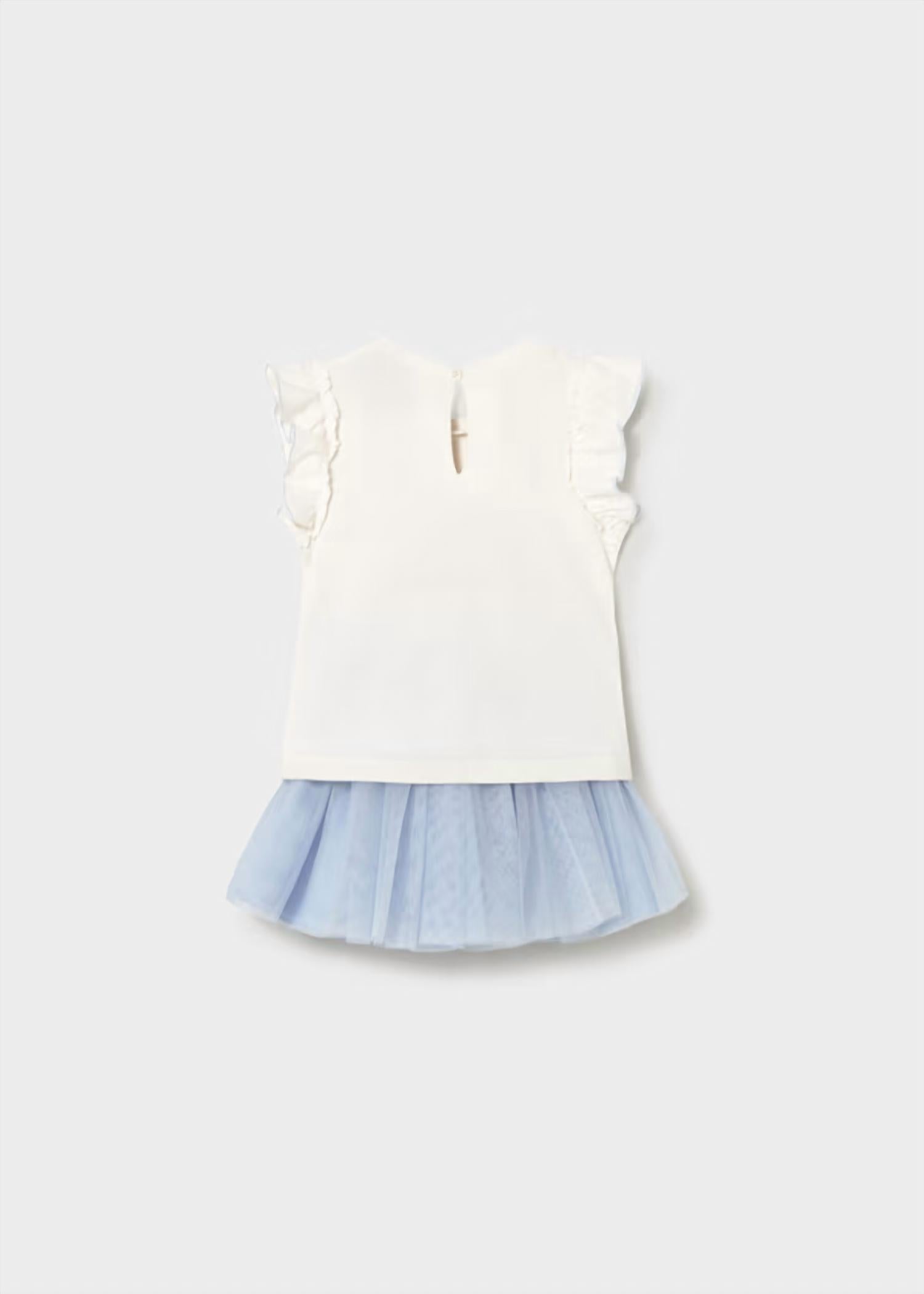 Mayoral - Girls Roses Tulle Skirt Set