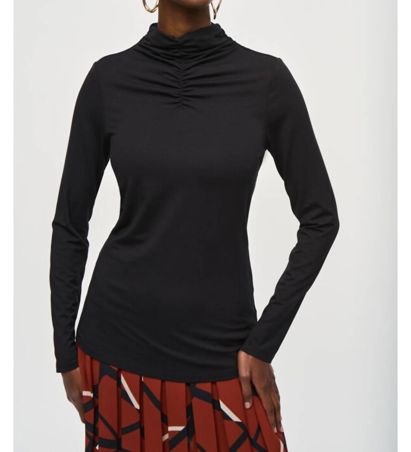 Joseph Ribkoff - rouched neck top