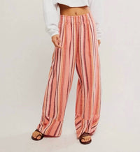 Free People - Days End Solar Stripe Linen Pant