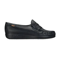 SAS Women's Classic Slip On Moccasin in black - women's shoe