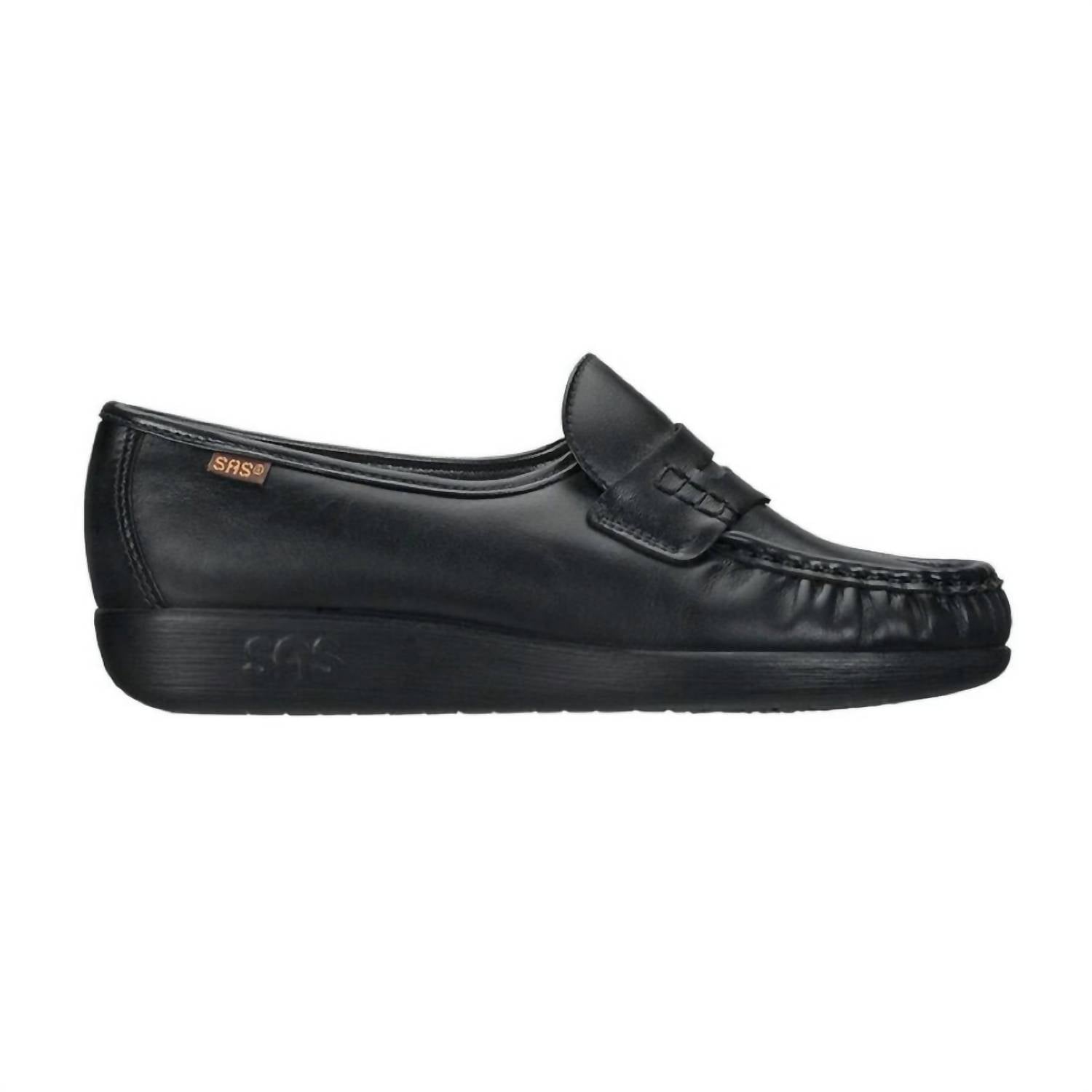 SAS Women's Classic Slip On Moccasin in black - women's shoe