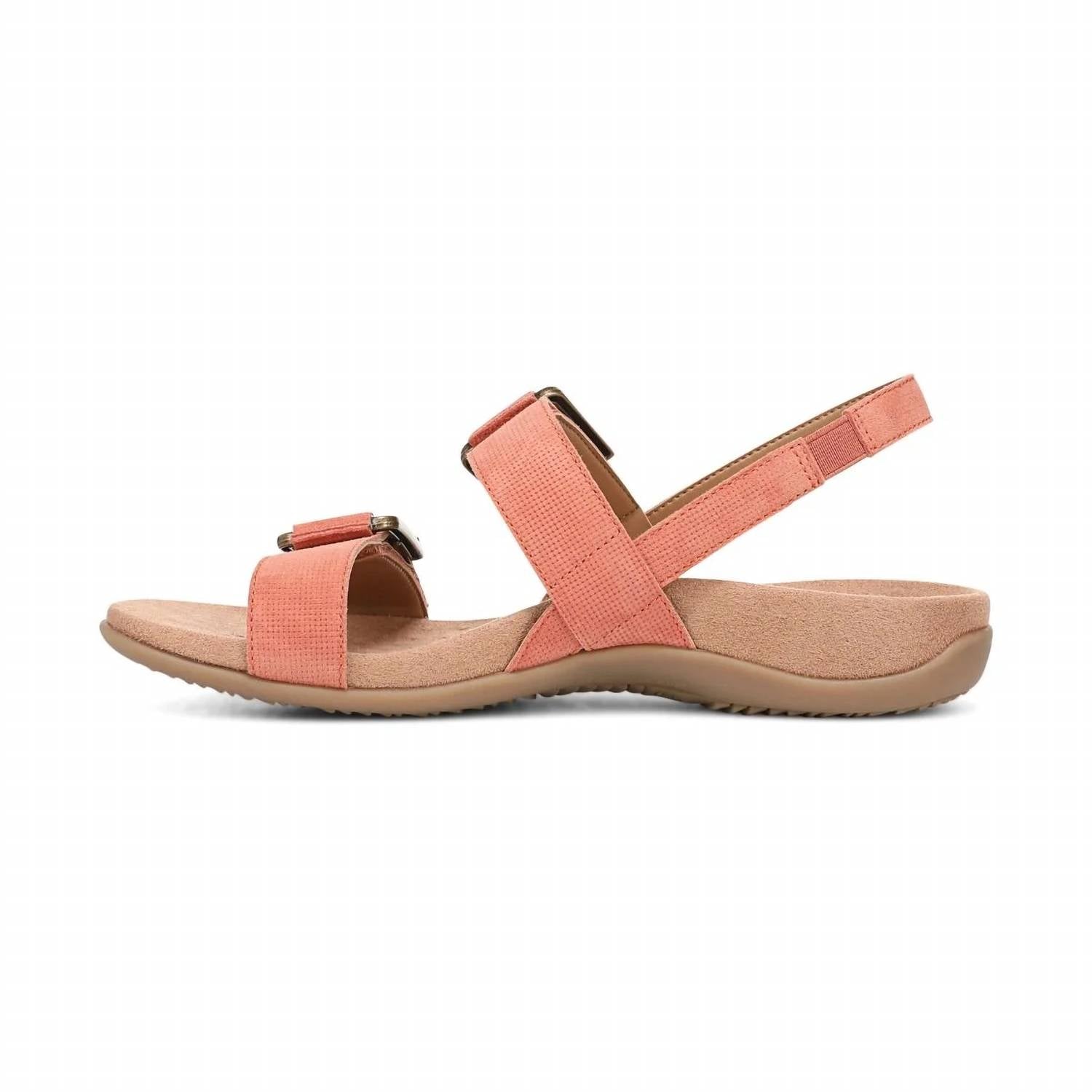 VIONIC WOMEN'S REESE SANDALS in brandy - women's sandal - detail view
