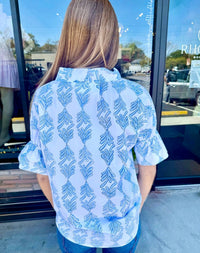Finley - Crosby Palmetto Print Top
