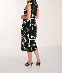 Frank Lyman - Abstract Sleeveless Midi Dress