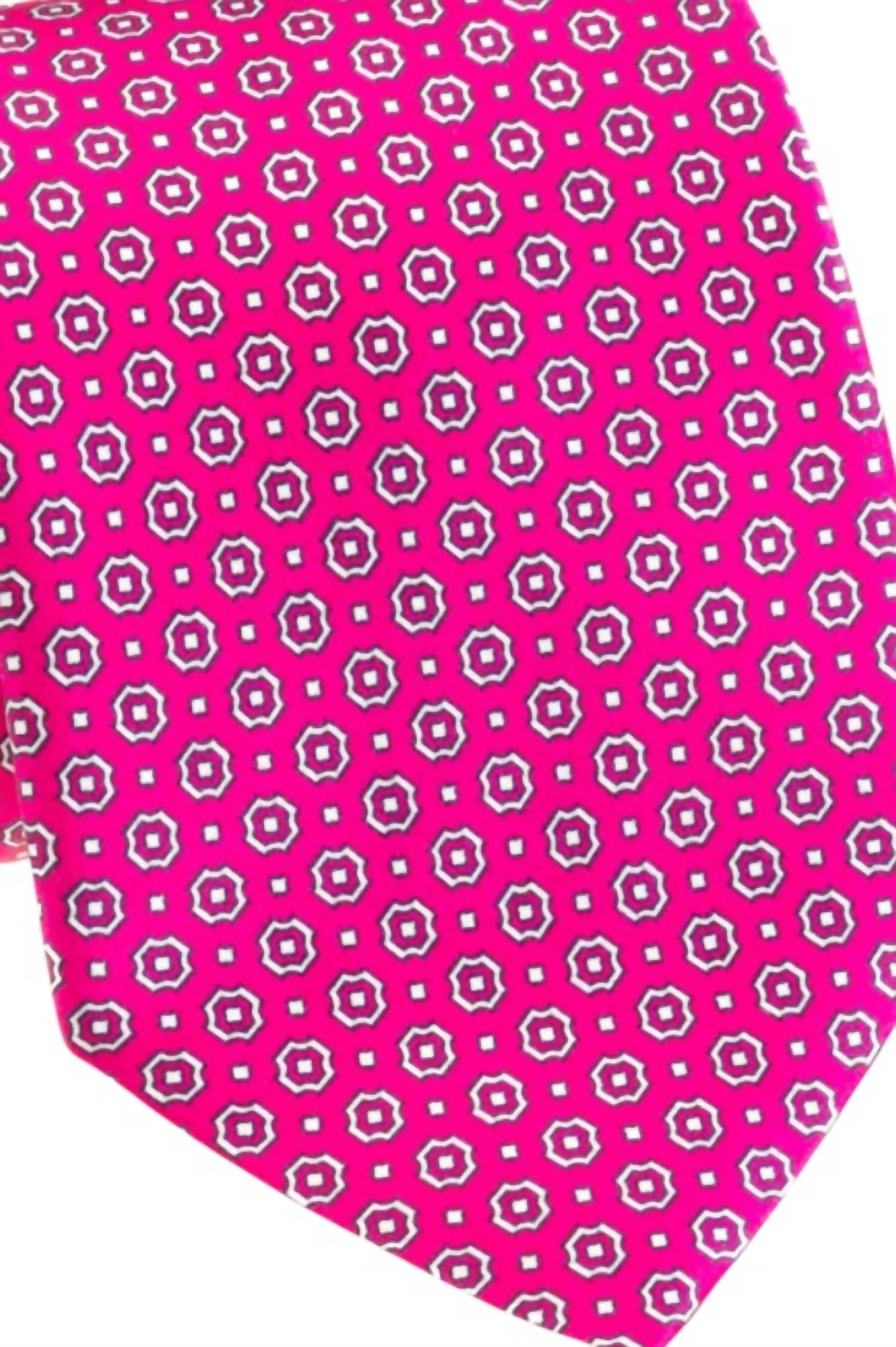 Pacific Silk - Satin Mini Floral Print Tie