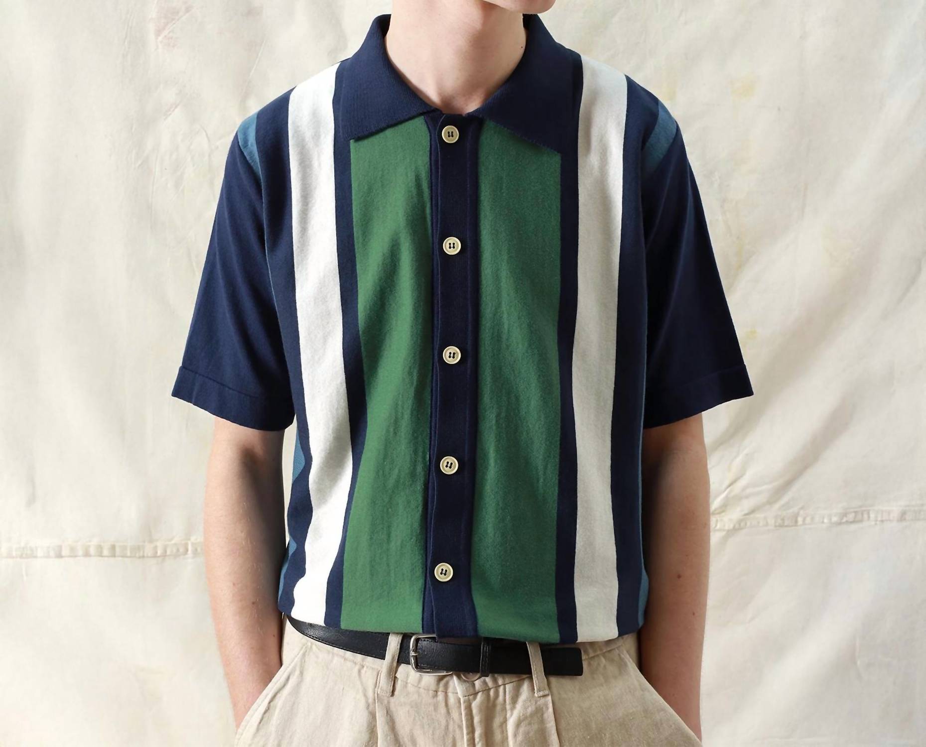 Far Afield - Men's Neto Stripe Velzy Cardigan