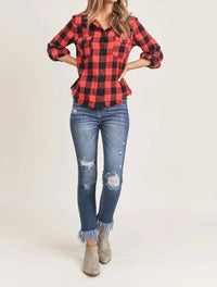 Risen - Just Checkin' Flannel Button-Down