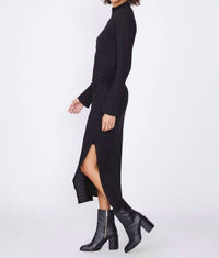 Stateside - Women's Highneck Side Ruched Dress