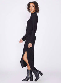 Stateside - Women's Highneck Side Ruched Dress