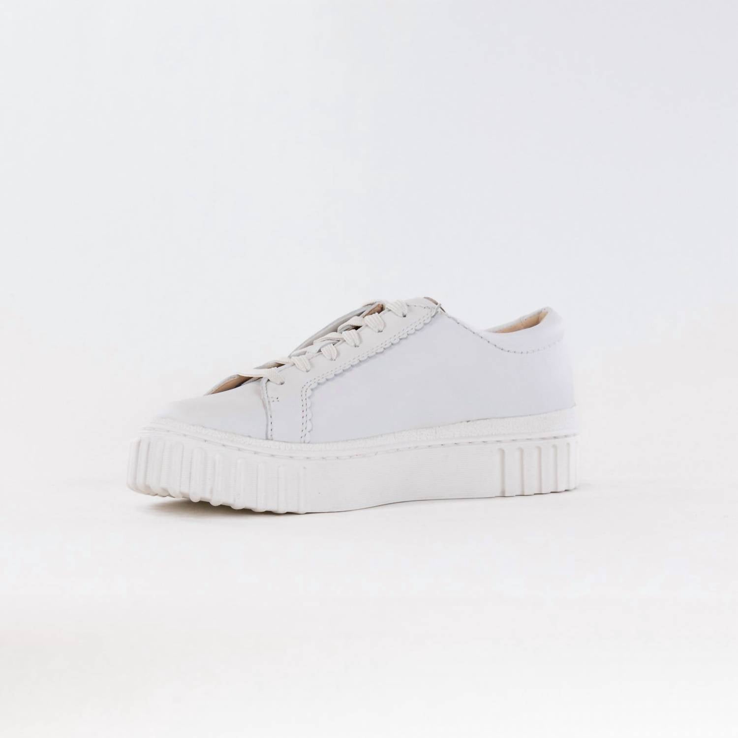 Clarks Women's Mayhill Walk Sneakers in off white leather - women's sneaker - view 4