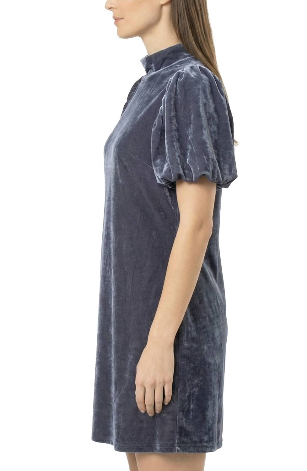 Area Stars - Women's Velvet Mock Neck Dress