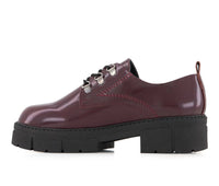 Andrea - Women's Chunky Sole Patent Oxfords