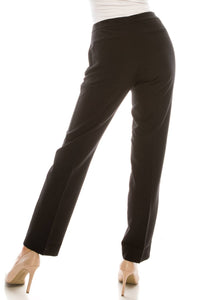 Zac & Rachel - Twill Slim Pant With 2 Front Faux Zipper Pockets
