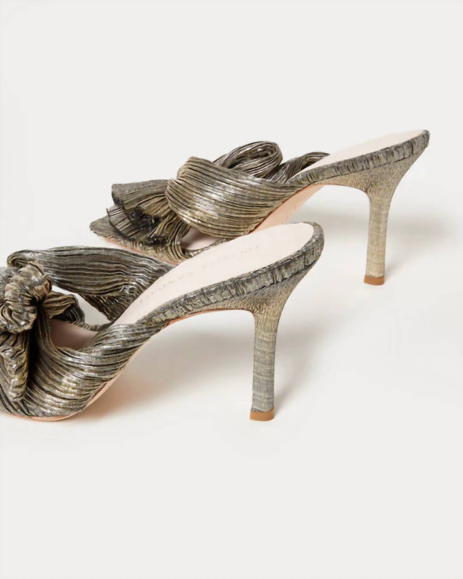 Loeffler Randall - WOMEN'S CLAUDIA PLEATED BOW MULE SANDAL