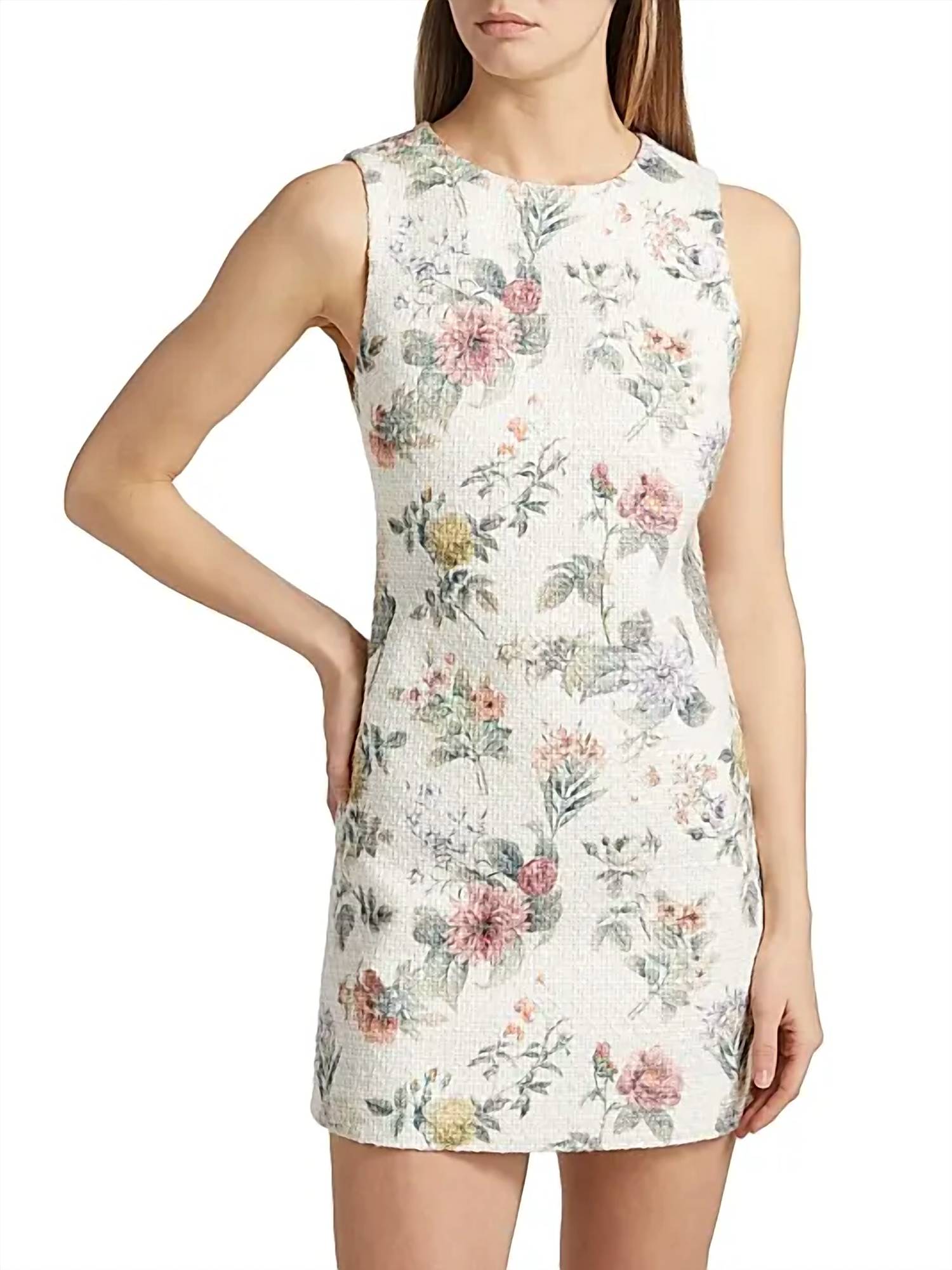 Alice + Olivia - Clyde Floral A-Line Mini Dress