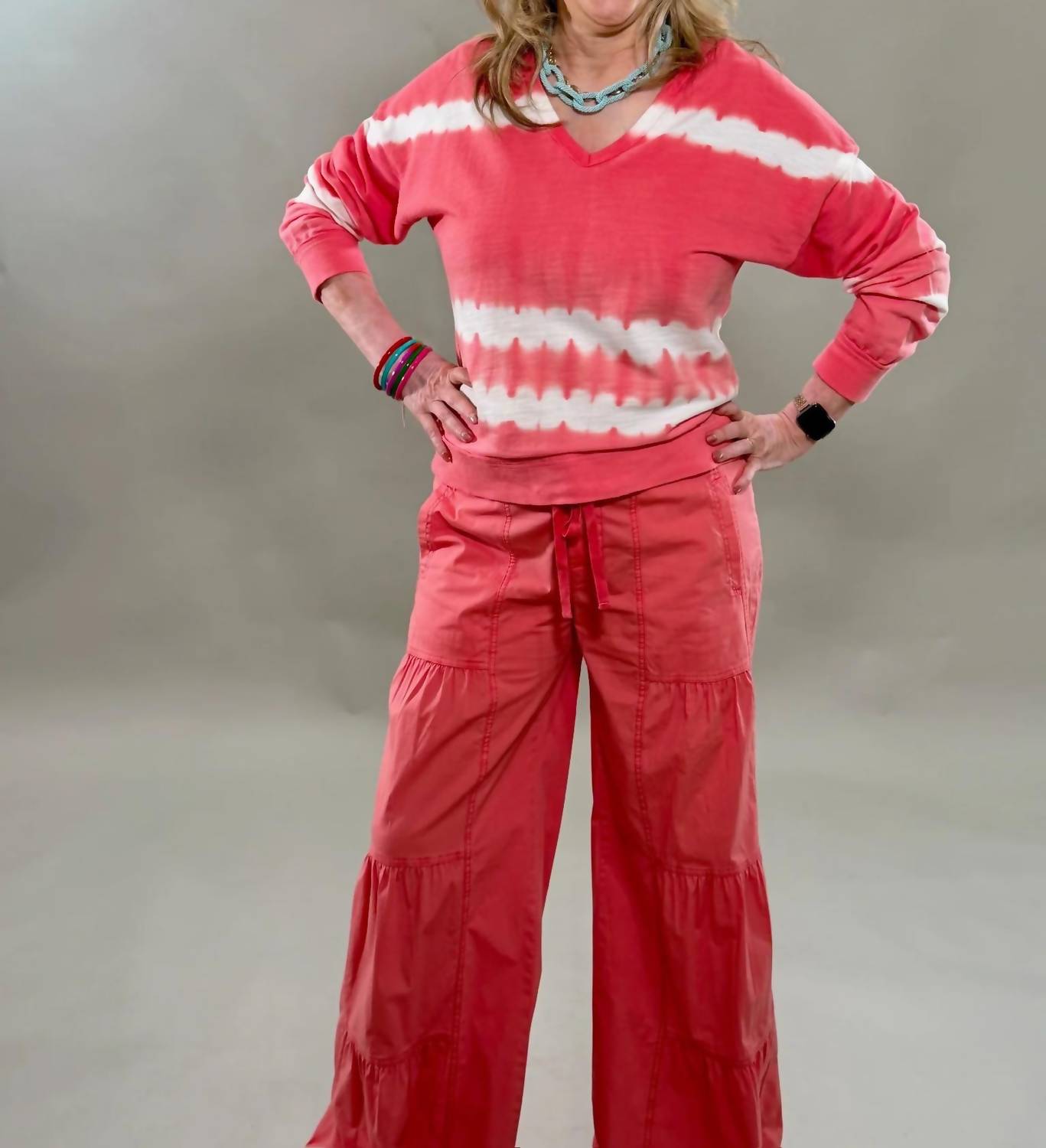 Wearables - Tie-dye Slub Terry Pullover Sweater