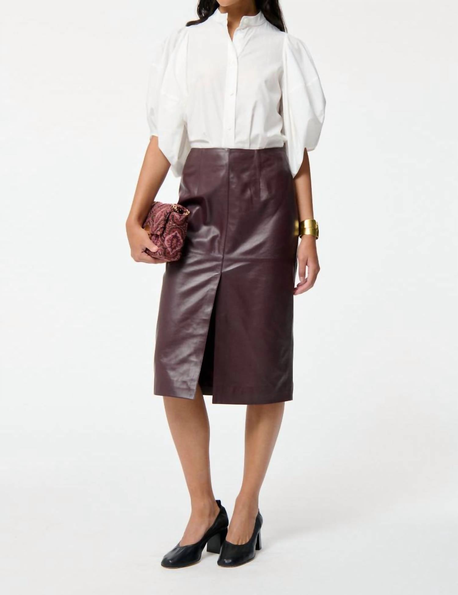 Vanessabruno - Felindra Leather Skirt