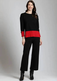 Apny - Color Block Pullover Sweater
