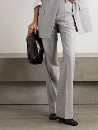 Dries Van Noten - Checked Wool-flannel Straight-leg Pants