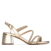 Xti Women's Pu Sleek Sandals in gold - women's sandal - detail view