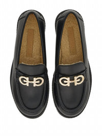 Salvatore Ferragamo - Women's Gancini-buckle Leather Loafers