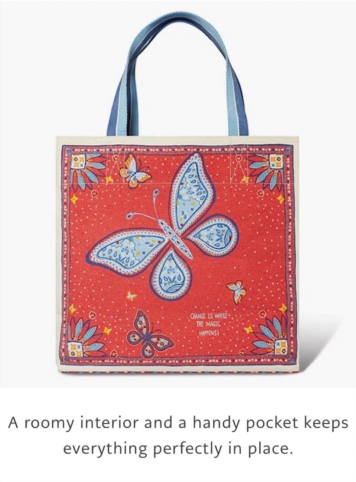 Brighton Bandana Love Tote Bag in red - women's bag