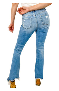 Flying Monkey - Distressed Flare Jeans