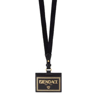 Fendi - Women's Fendace Leather Card Case Wallet Lanyard