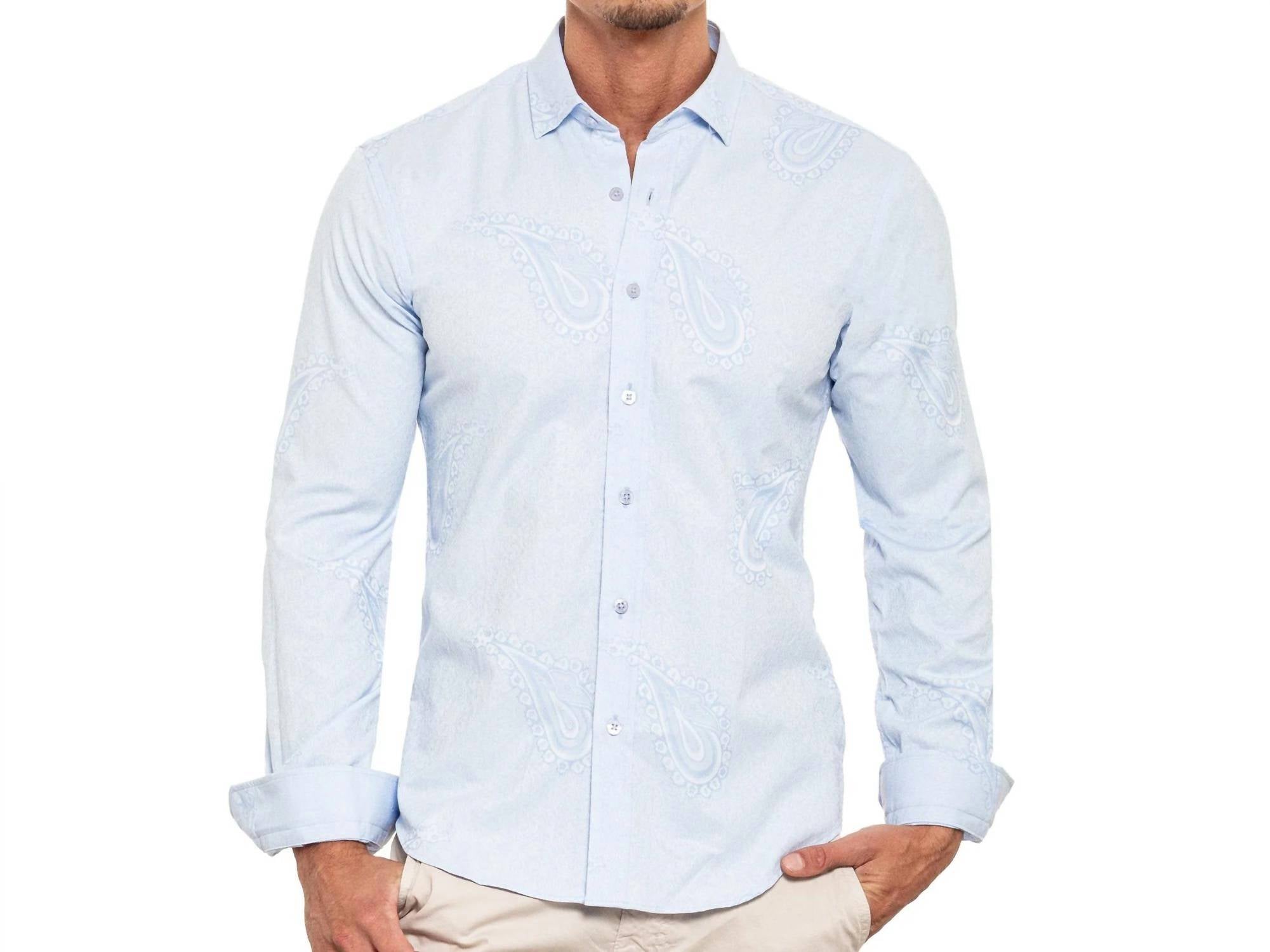 Eight X - Big Paisley Jacquard Button Down Shirt