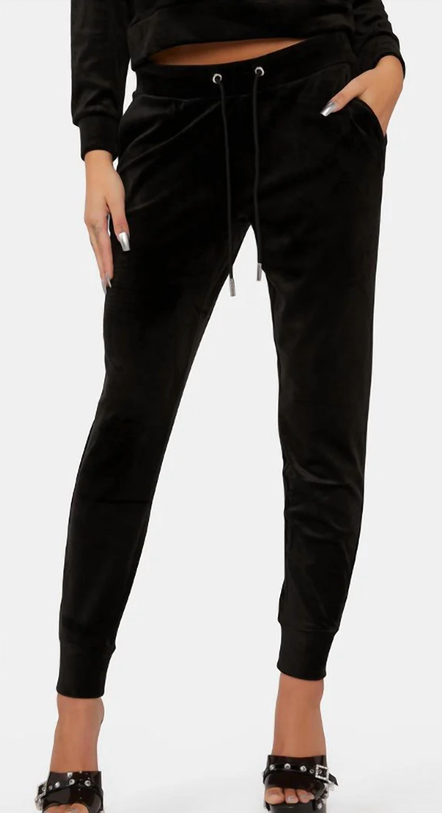 Juicy Couture - VELOUR EMBELISHED JOGGER
