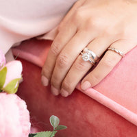 Starlette Women's Liz Band Ring in silver - women's jewelry - alternate view
