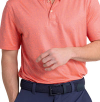 SOUTHERN TIDE Driver Pineapple Paradise Printed Polo in sunset coral - men's shirt