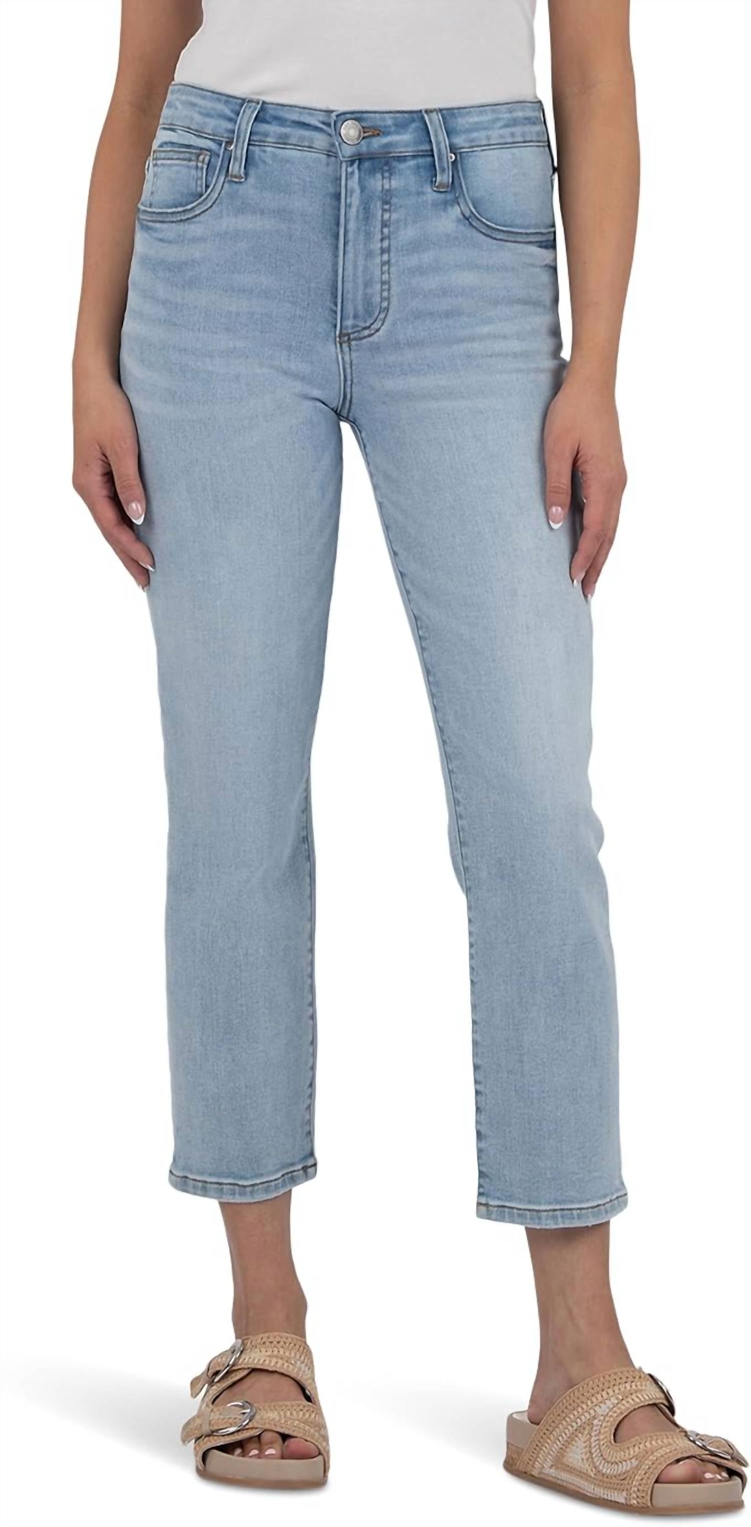 KUT FROM THE KLOTH Rachael High Rise Mom Regular Hem Jean in mature - women's jeans