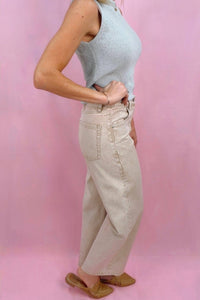 PISTOLA Tate Crop Pants in dune - women's jeans - alternate view