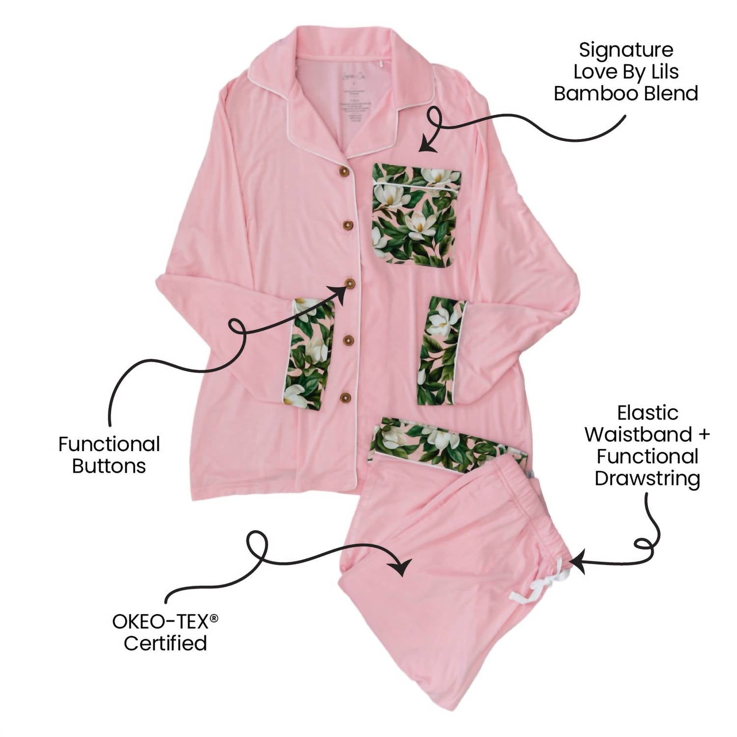 Laree + Co. - Women's Magnolia Bamboo Luxe Lounge Set