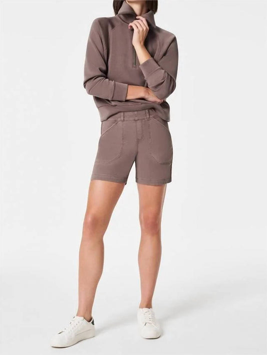 Spanx - 4" Twill Pull-on Shorts