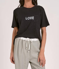 ELAN Love T-Shirt in black - women's t-shirt