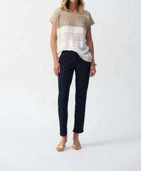 Joseph Ribkoff - COLOR BLOCK KNIT PULLOVER TOP