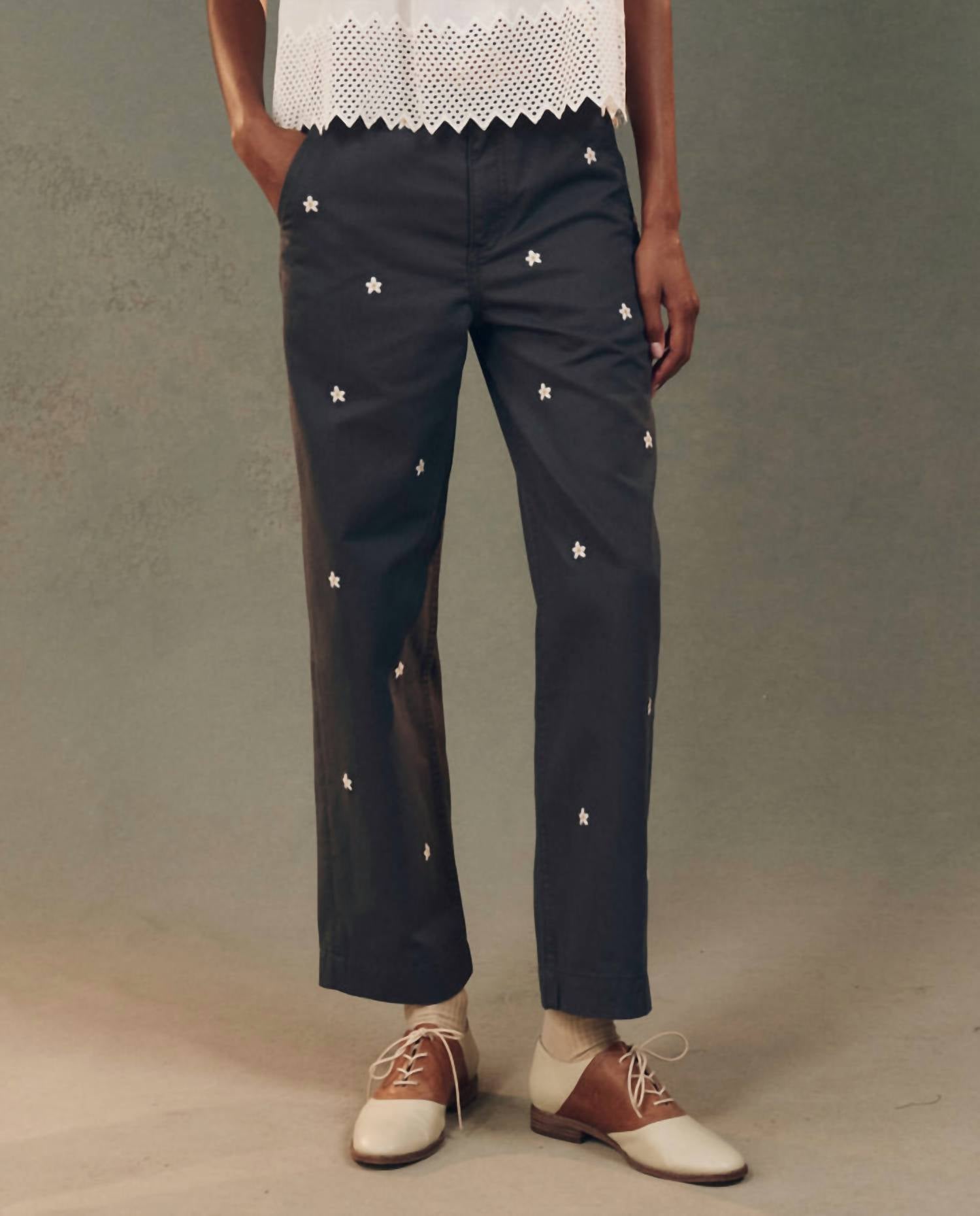 The Great. - Garage Pant With Embroidery