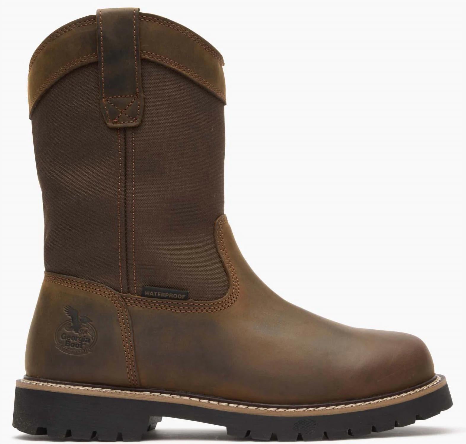 Georgia Boot Men's Core 37 WP Steel Shank Work Boot in brown - men's boots - view 4