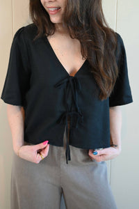 Z Supply - Forest Avenue Linen Tie Front Top