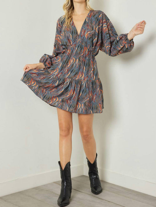 Entro - Long Sleeve Mini Dress