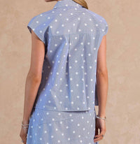 Current Air - Galaxy Cap Sleeve Blouse