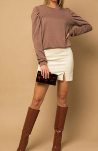Puff sleeve top