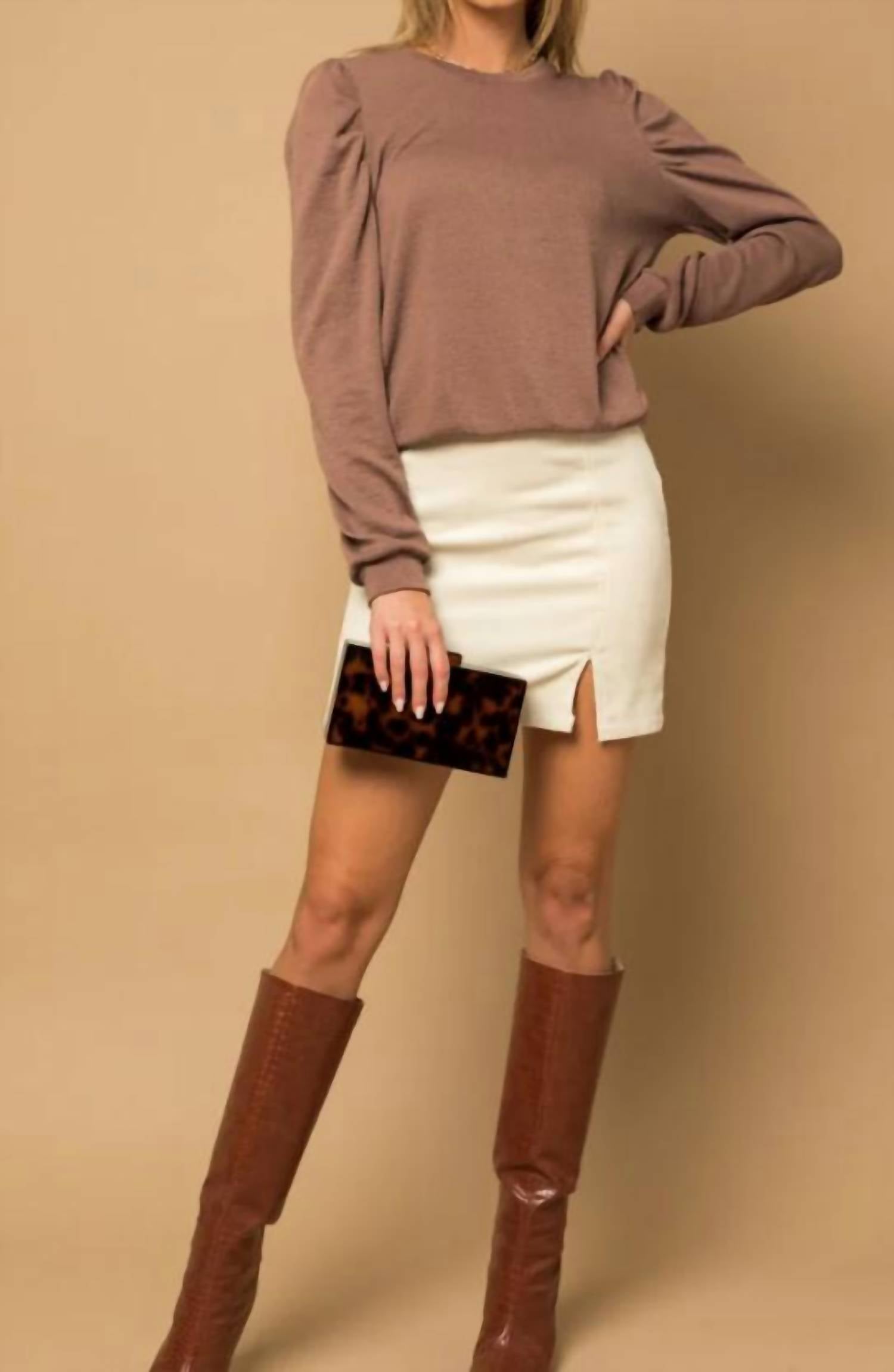 Puff sleeve top