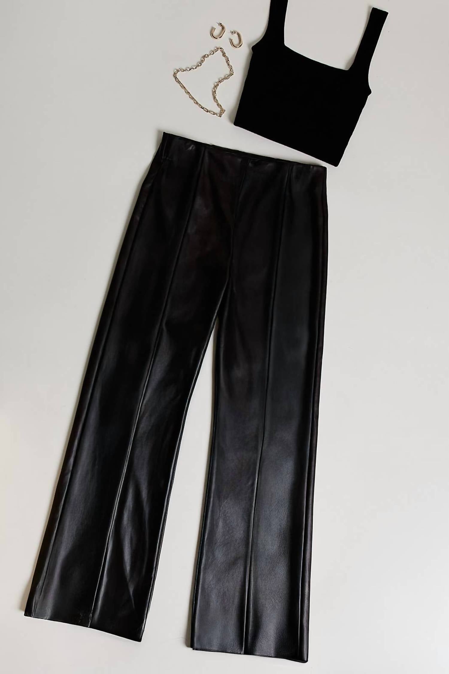 Sunday Edition - FADED FAUX LEATHER PANTS